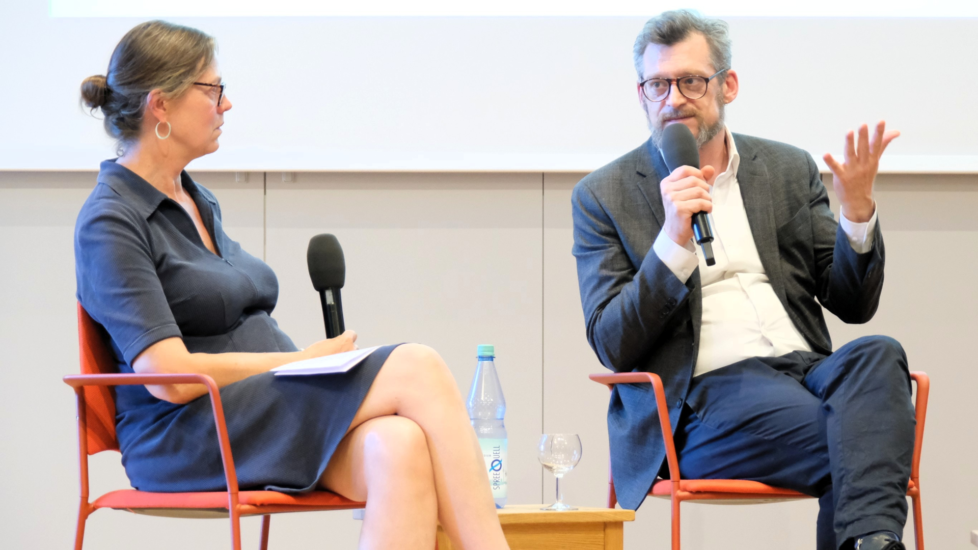 Annette Vowinckel (ZZF Potsdam/HU Berlin) und Christian Pischel (HMT Leipzig)