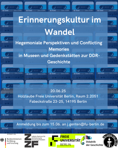 Poster für die Tagung Erinnerungskultur im Wandel