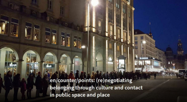 Screenshot der Website Projekt: en/counter/points: (re)negotiating belonging through culture and contact in public space and place 
