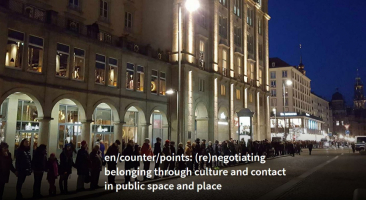 Screenshot, Website: Project: en/counter/points: (re)negotiating belonging through culture and contact in public space and place
