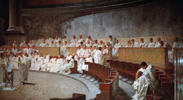 Cicero verurteilt Catiline von Cesare Maccari 