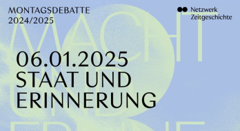 Grafik Montagsdebatte "Staat und Erinnerung"