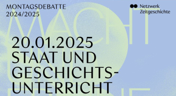 Grafik Montagsdebatte "Staat und Geschichtsunterricht"