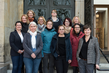 Gruppenfoto vom Vernetzungstreffen der Leibniz-Gleichstellungsbeauftragten im DBM