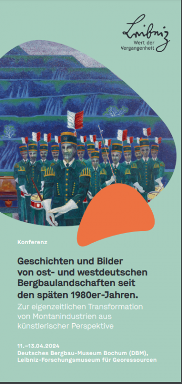 Flyercover: Gemälde Autakt (Kapelle)“, Künstler: Günter Dworak, 1984; montan.dok 030005201001