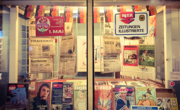 Kiosk aus der DDR: Der Nachbau ist im Museum in der Kulturbrauerei in Berlin zu sehen, Foto: Stefanie Eisenhuth