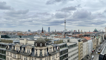 Berlin Pananoramabild, aufgenommen vom Dach der Geschäftsstelle der Leibniz-Gemeinschaft, Foto: Hanno Hochmuth