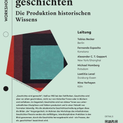 Plakat Workshop geschichte: Die Produktion historischen Wissens