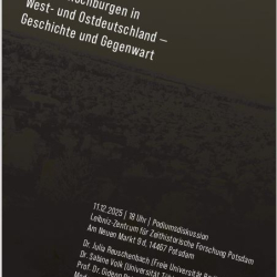 Flyercover zur Podiumsdiskussion "Rechte Hochburgeb" am 11.12.2025 in Potsdam