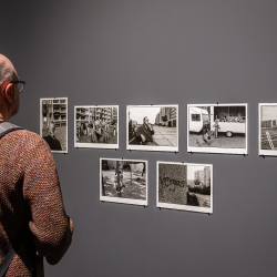 Ausstellungswand zur Rechten Gewalt, in: "Das Weite suchen", Brandenburg Museum 2025, Foto: (c) Adam Sevens