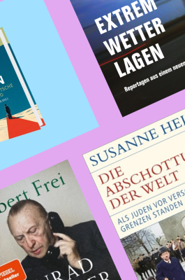 Collage von vier Büchern 